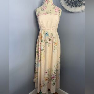 Christian Lacroix Pastel Floral Midi Dress